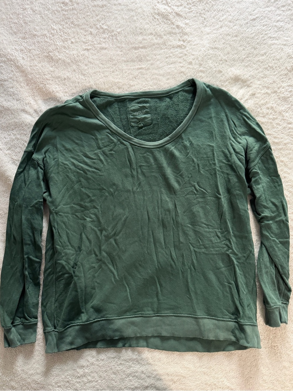 aerie Sea Green Crewneck Pullover